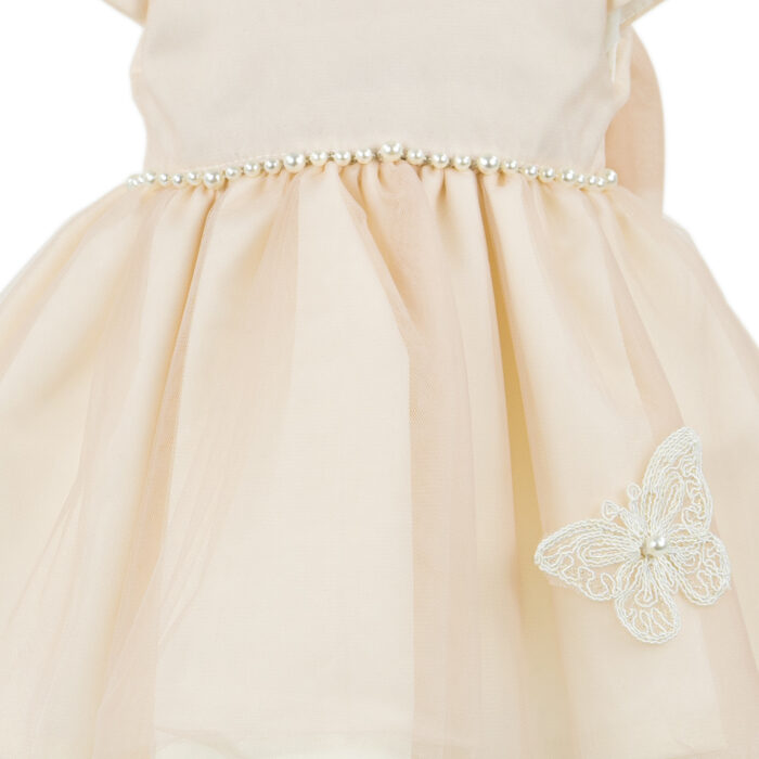 Rochita Botez "Angelica", cu Bentita, 2 piese, pentru Fete, culoare Roz , marca LoreBebe ® - imagine 4