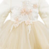 Rochita Botez "Sophie", cu Bentita, 2 piese, pentru Fete, culoare Crem, marca LoreBebe ® - imagine 4