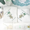 Set Botez "Constantin Matei", format din Trusou Complet, Lumanare si Tinuta Eleganta, model Ursulet, 23 piese, pentru Baieti, culoare Verde, marca LoreBebe ® - imagine 4