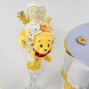 Set Botez "Fabian Mihai", format din Trusou Complet si Lumanare, model Winnie The Pooh, 16 piese, pentru Baieti, culoare Galben, marca LoreBebe ® - imagine 4