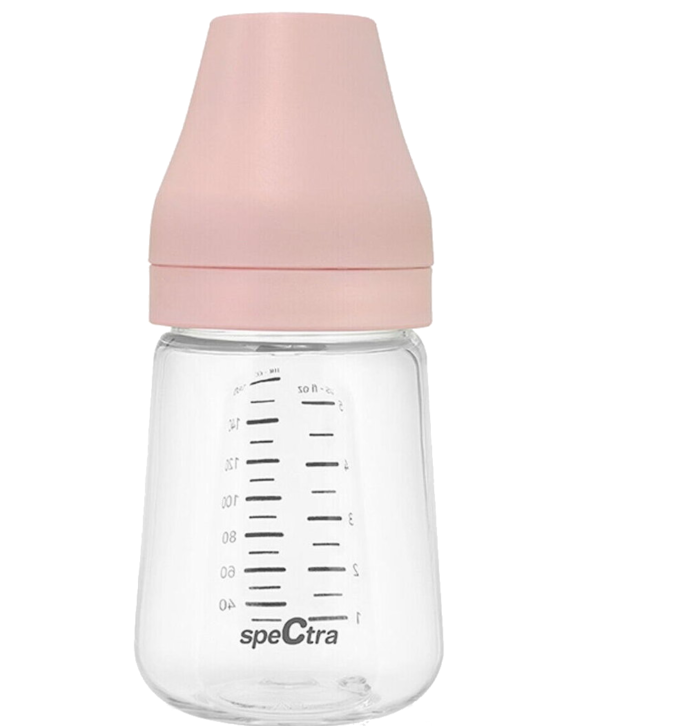 Set 2 biberoane PA anticolici premium cu tetina S (160 ml) - Roz - imagine 1