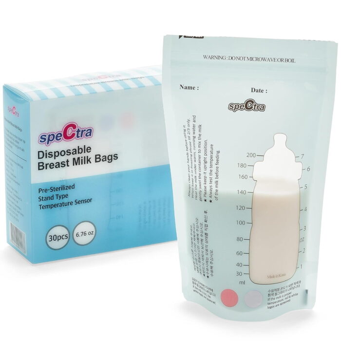 Pungi stocare lapte matern cu fermoar (30 buc.) - imagine 3