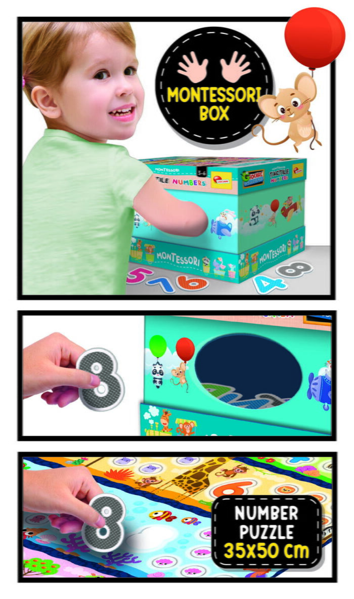 Joc tactil Montessori - Numaram si ne distram - imagine 3