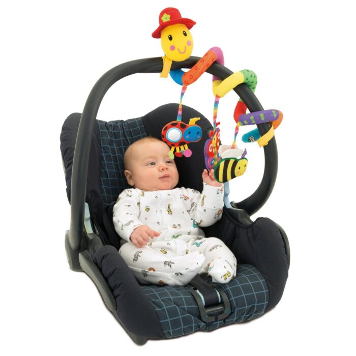 Jucarie pentru patut si carucior Wiggly Worm - imagine 2