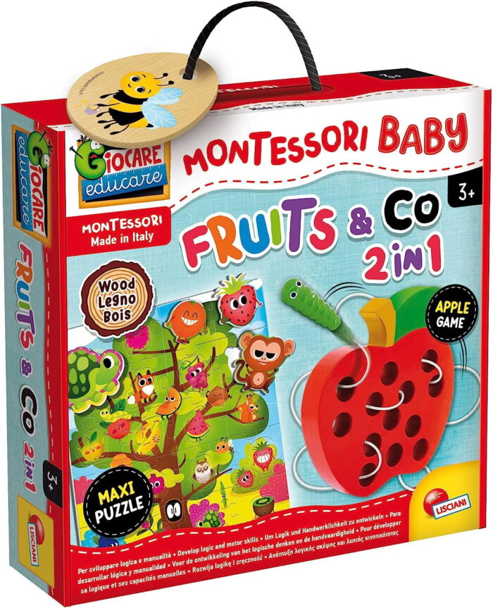 Joc Montessori 2 in 1 - Fructe - imagine 1