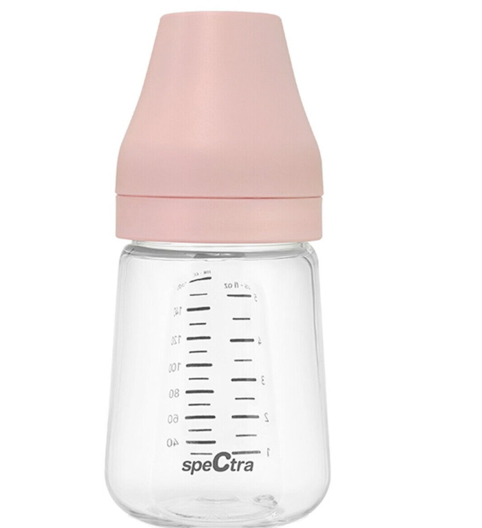Biberon PA anticolici premium cu tetina S (160 ml) - Roz - imagine 1