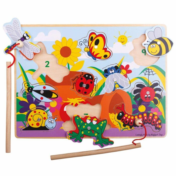 Joc de pescuit magnetic -  Prietenii din gradina - imagine 1